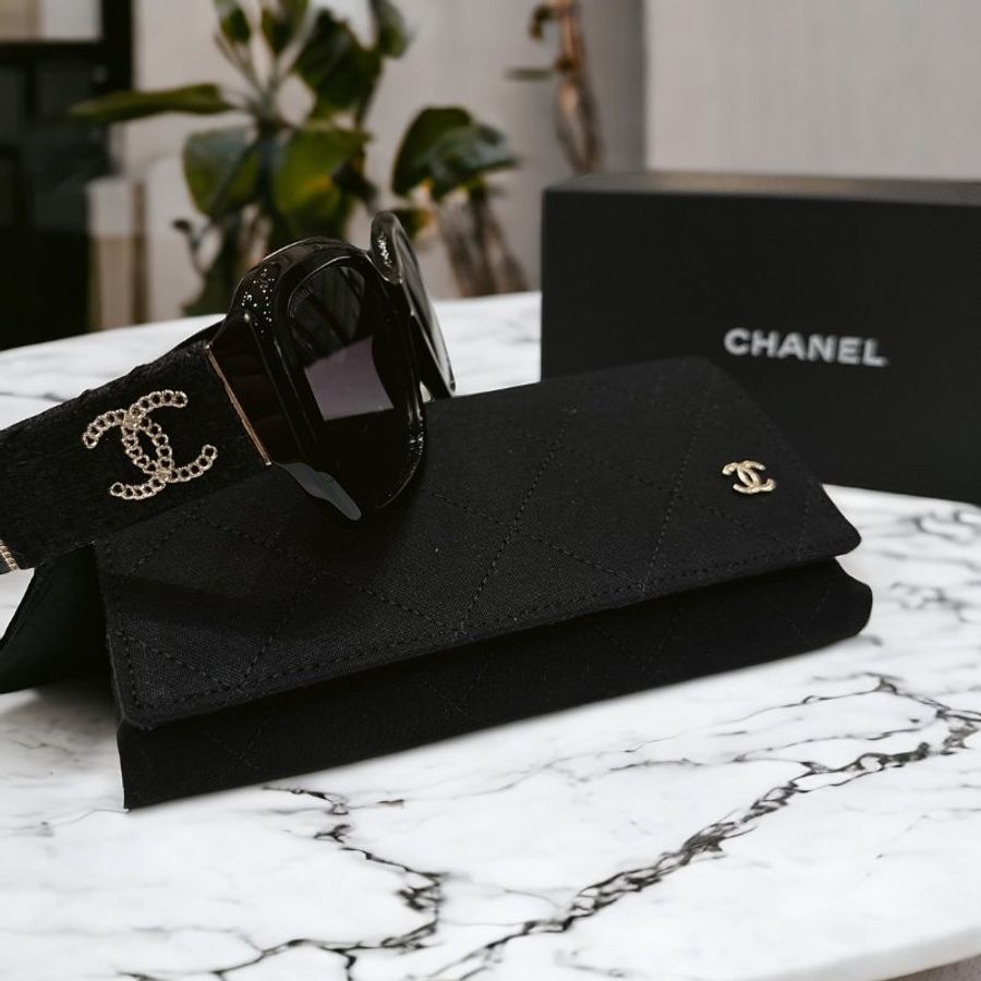 【現貨】麗睛眼鏡 Chanel【可刷卡分期】香奈兒 CH5512 太陽眼鏡 香奈兒熱賣款 小香眼鏡 香奈兒毛呢太陽眼鏡-6