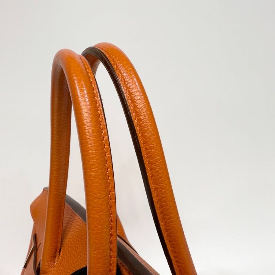 愛馬仕柏金包 Hermes Birkin35 愛馬仕橘Togo牛皮✨銀釦經典收藏款 35cm-21