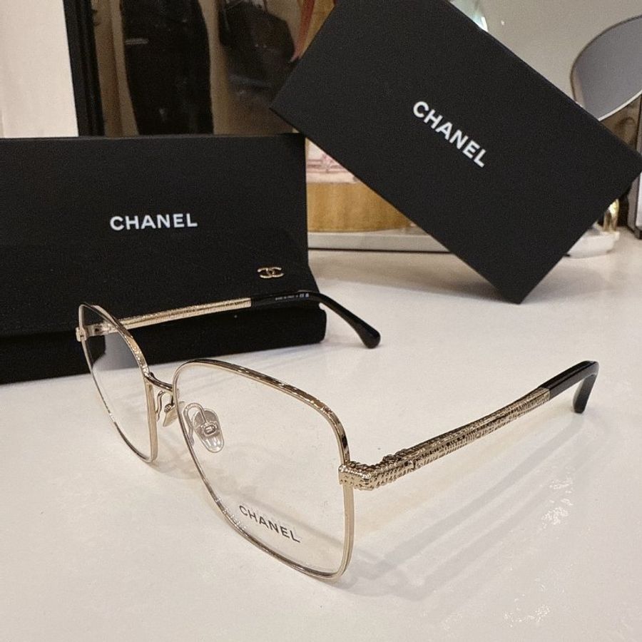 【現貨】麗睛眼鏡 Chanel【可刷卡分期】香奈兒 CH2216J 金色 光學眼鏡 韓系金屬鏡架 香奈兒熱賣款 小香眼鏡-0