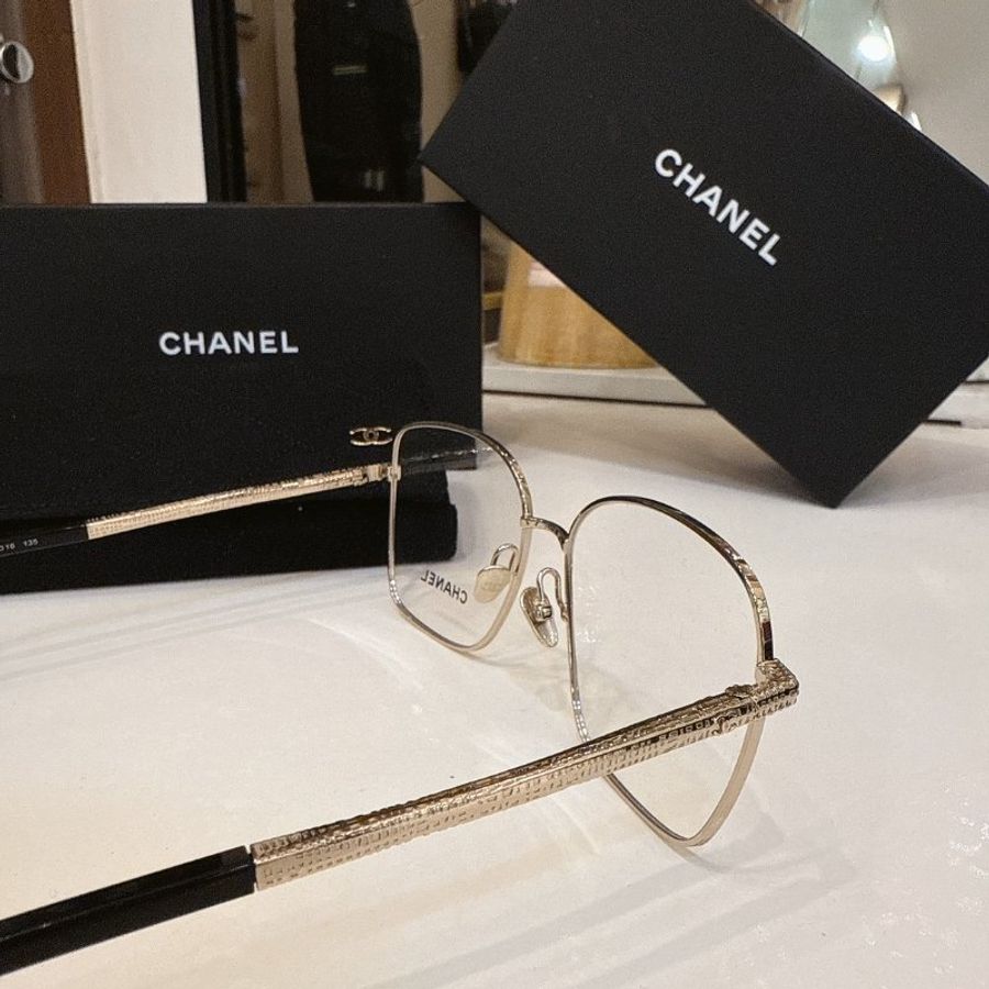 【現貨】麗睛眼鏡 Chanel【可刷卡分期】香奈兒 CH2216J 金色 光學眼鏡 韓系金屬鏡架 香奈兒熱賣款 小香眼鏡-7