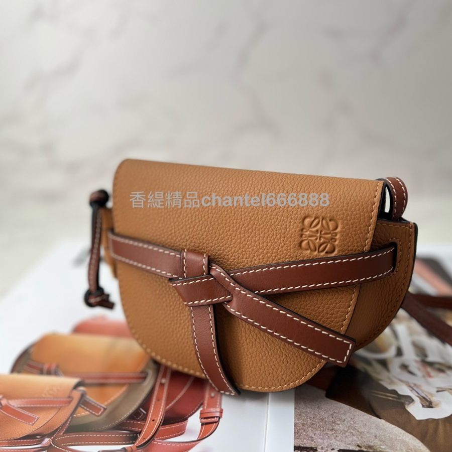 💗香緹國際精品💗 Loewe 326 gate mini 焦糖色馬鞍包-2