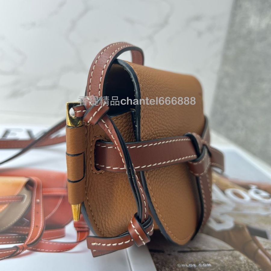 💗香緹國際精品💗 Loewe 326 gate mini 焦糖色馬鞍包-5