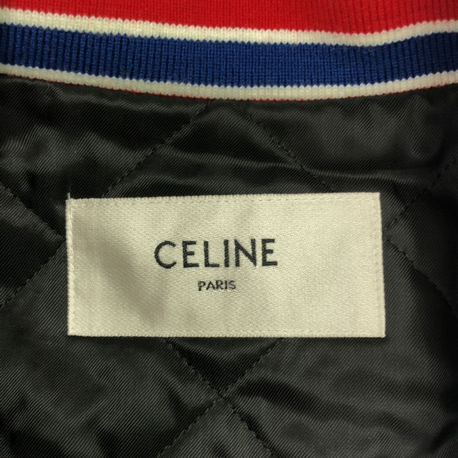 CELINE 羊毛棒球外套 藍色 二手 女款 34號-4