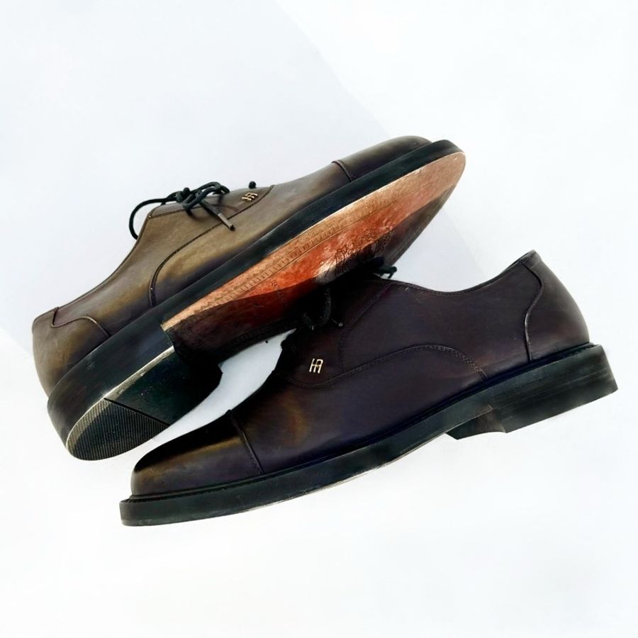 BALENCIAGA 巴黎世家古著皮鞋 深棕 男女可穿-2