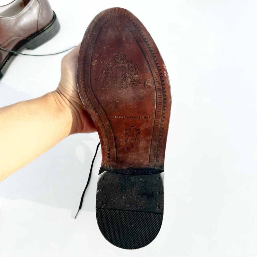 BALENCIAGA 巴黎世家古著皮鞋 深棕 男女可穿-5