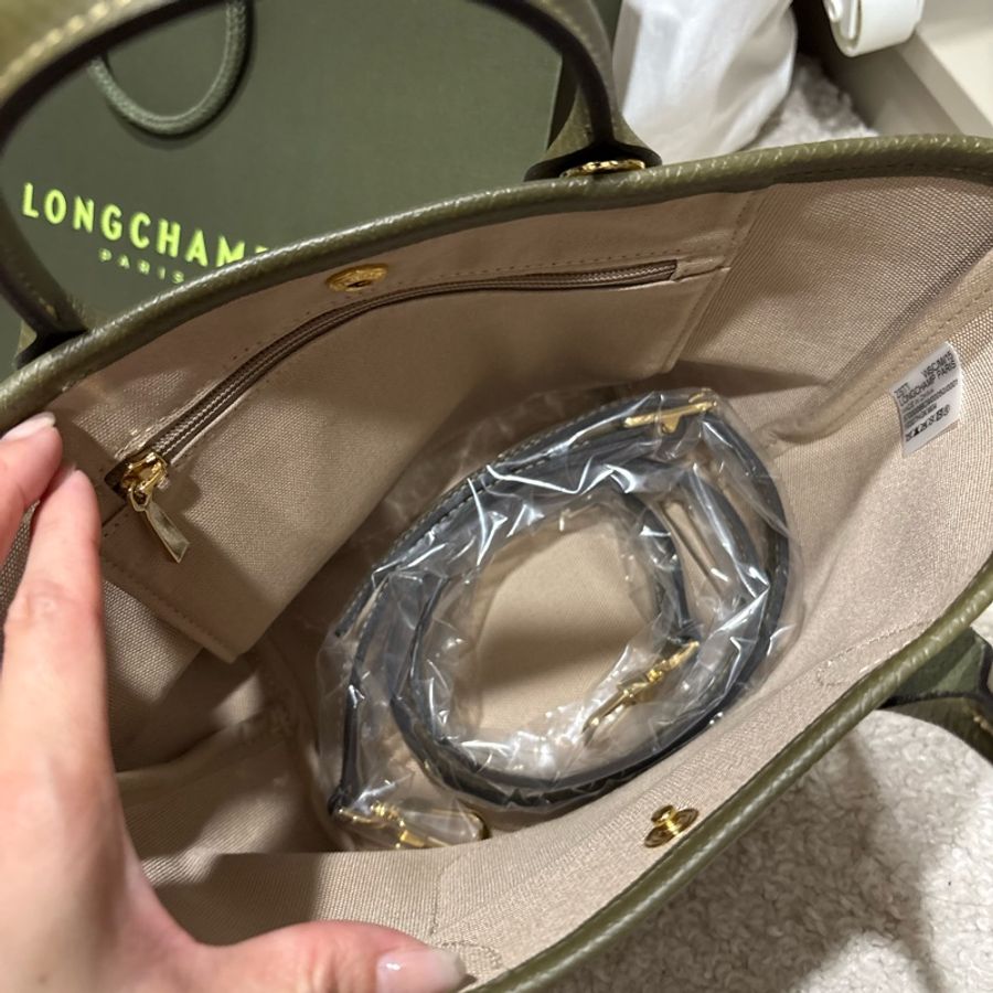 longchamp LE PLIAGE 系列 提籃包 XS 朝鮮薊色 - 帆布-9
