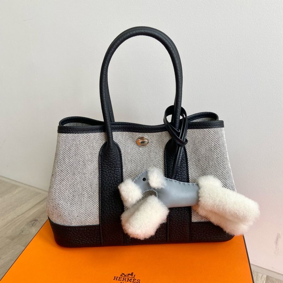 愛馬仕Hermes mini garden party迷你花園包23公分-K刻-全新全配-0