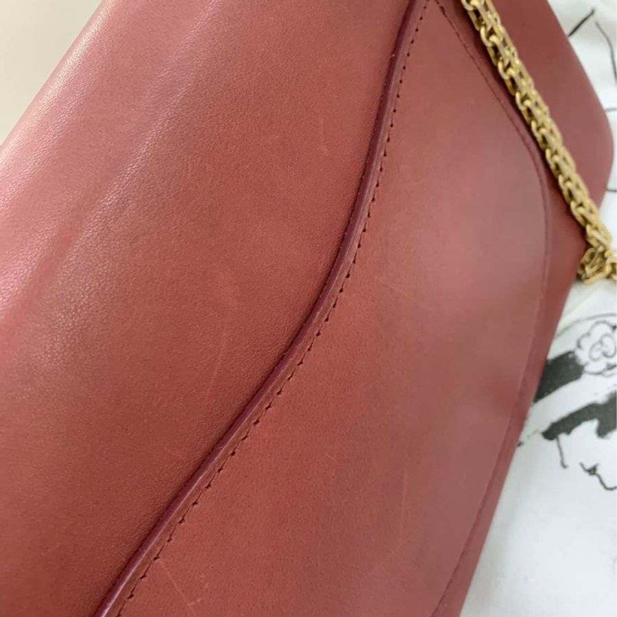 chanel coco 雙蓋牛皮鏈包-14