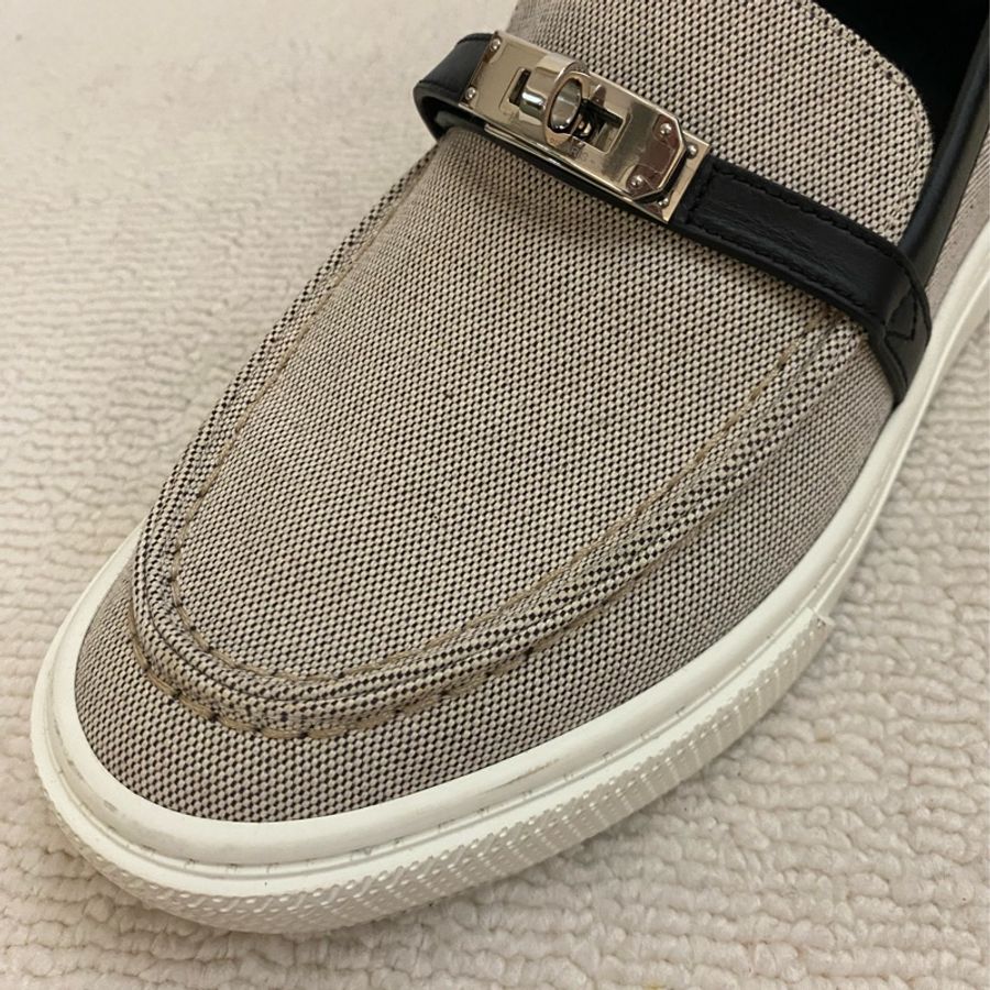 HERMES EO Toile Shoes-13