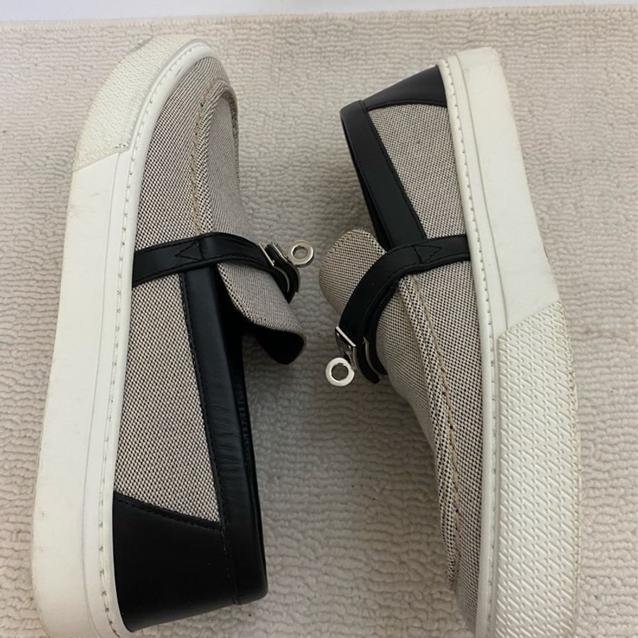 HERMES EO Toile Shoes-15