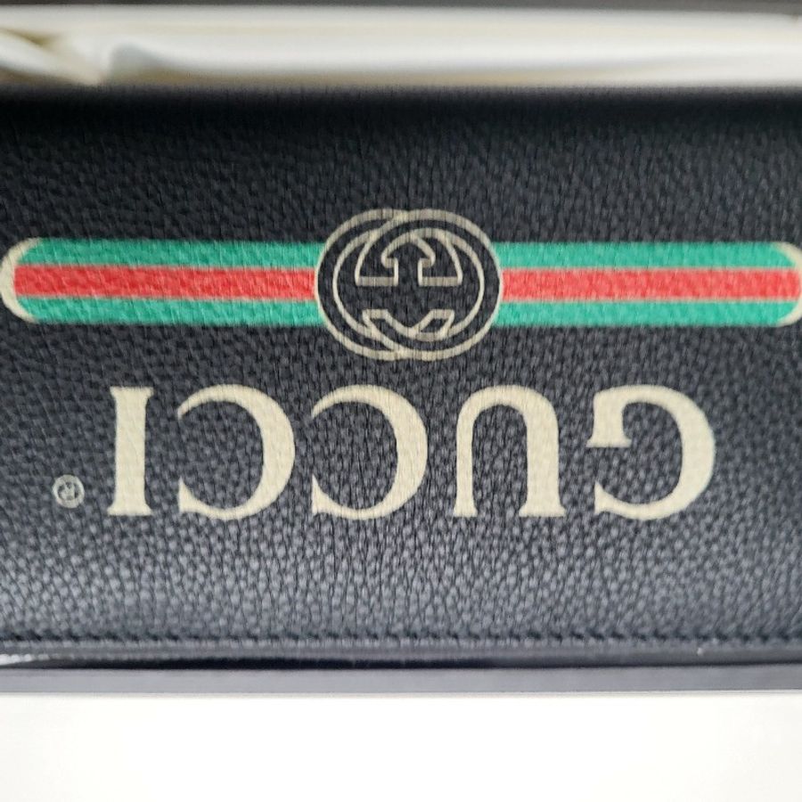 Gucci 古馳女款皮革長錢包 銀包-6