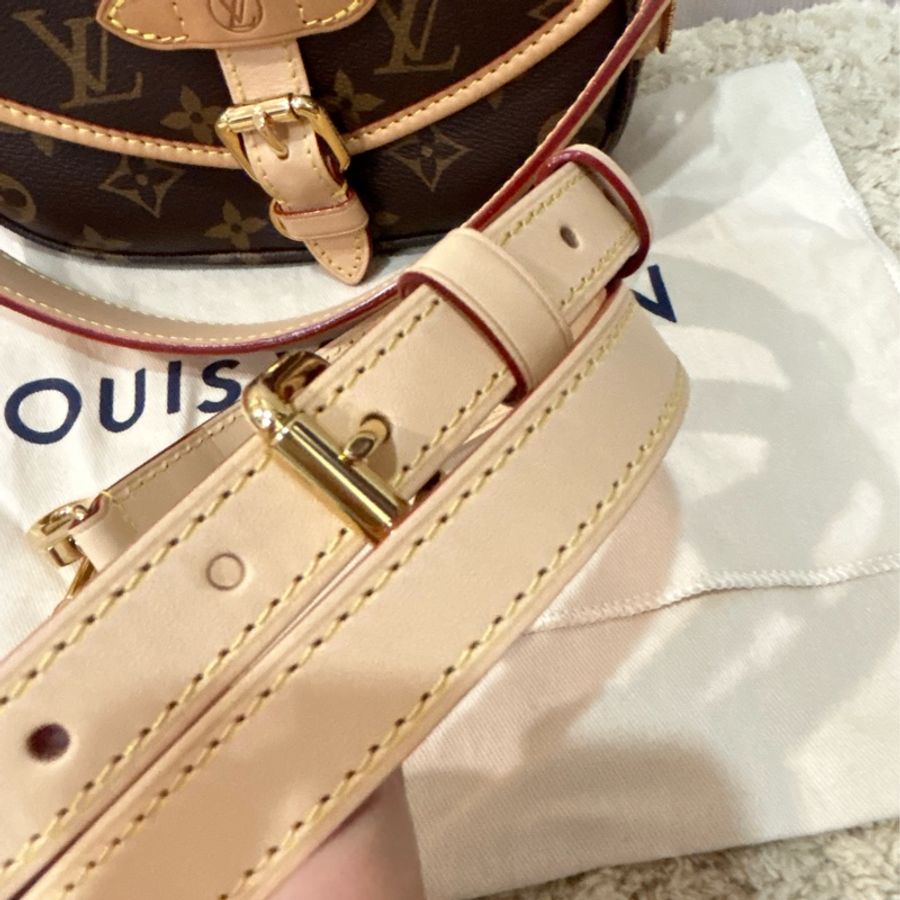 LV saumur BB晶片款 雙子星 老花馬鞍包 loui vuitton-2