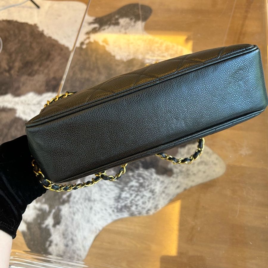 Chanel 香奈兒黑金魚子醬貝嫂托特鏈條包-4