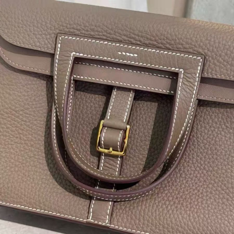 ✨Hermes halzan25 大象灰金扣  全新閒置配件齊全-1