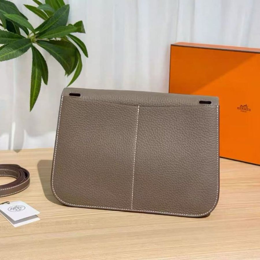 ✨Hermes halzan25 大象灰金扣  全新閒置配件齊全-6