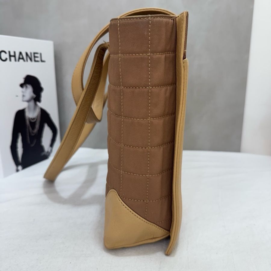 Chanel 冰格拼皮托特包-6