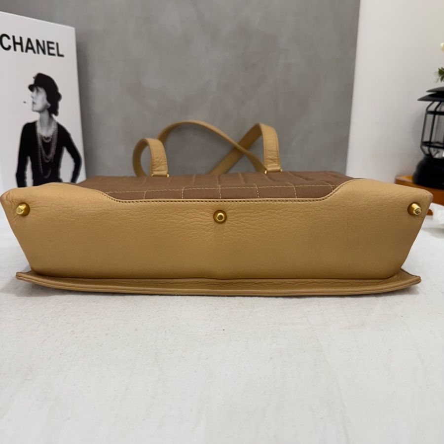 Chanel 冰格拼皮托特包-9