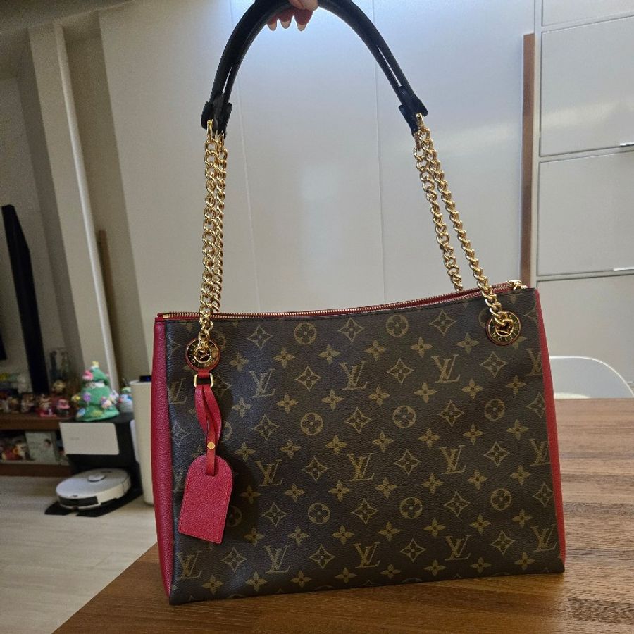 (近新閒置品)LV經典老花肩揹包-0