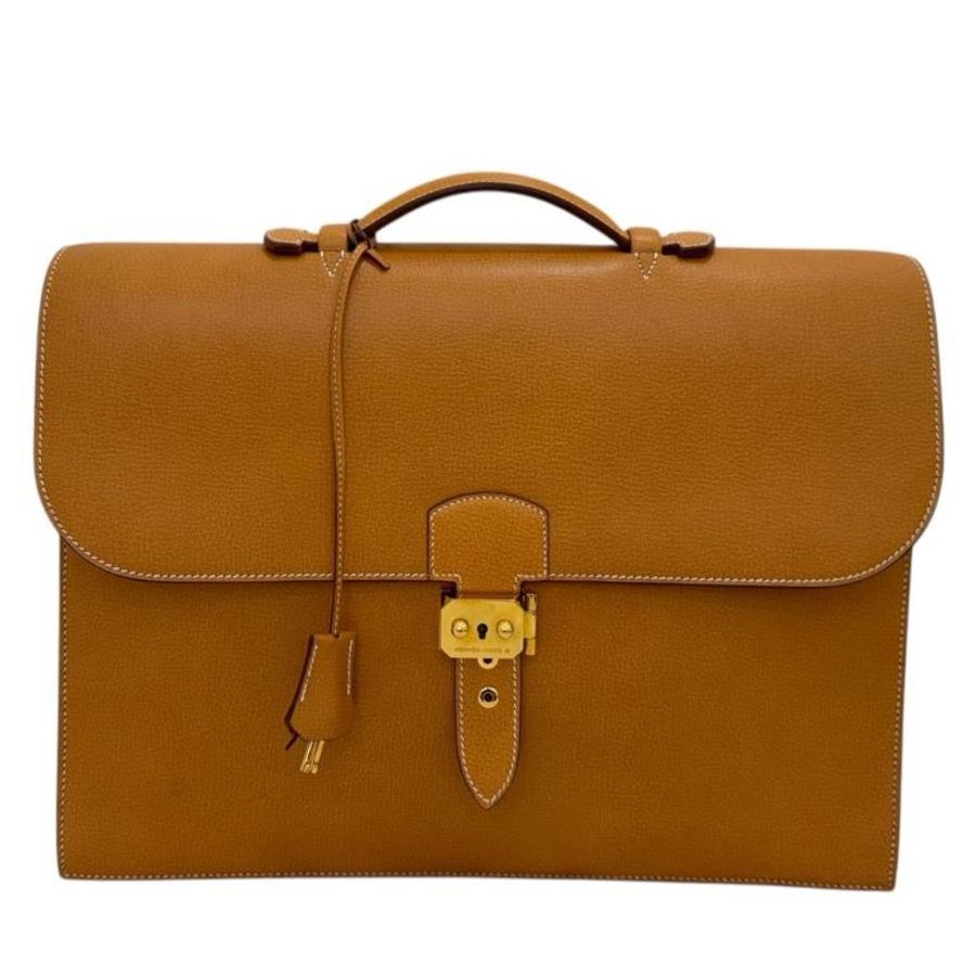 【赫蒂國際精品】 Hermès sac à dépêche 38 商務公事包-0