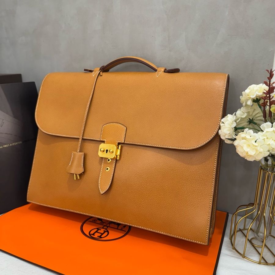 【赫蒂國際精品】 Hermès sac à dépêche 38 商務公事包-1