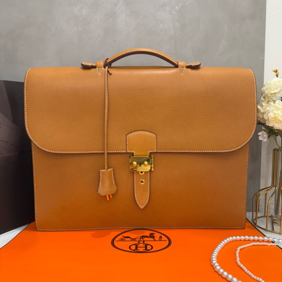 【赫蒂國際精品】 Hermès sac à dépêche 38 商務公事包-2