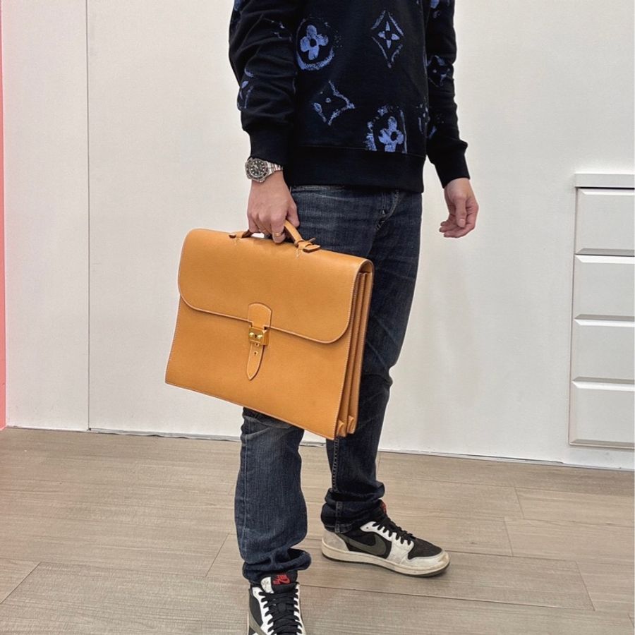 【赫蒂國際精品】 Hermès sac à dépêche 38 商務公事包-4