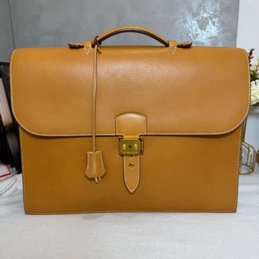 【赫蒂國際精品】 Hermès sac à dépêche 38 商務公事包-5