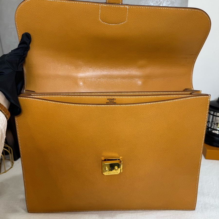 【赫蒂國際精品】 Hermès sac à dépêche 38 商務公事包-13
