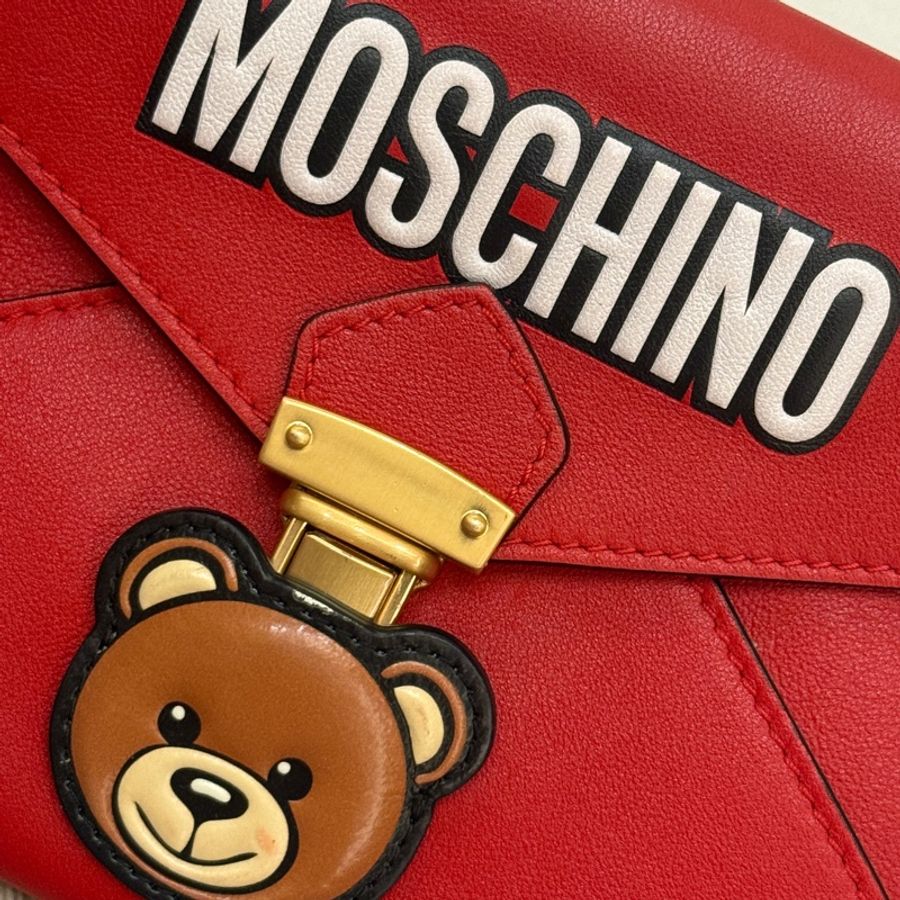 二手 MOSCHINO 小熊頭手拿包-4