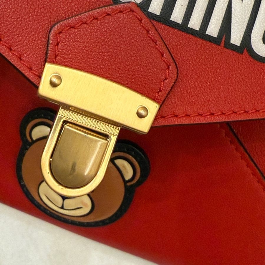 二手 MOSCHINO 小熊頭手拿包-23