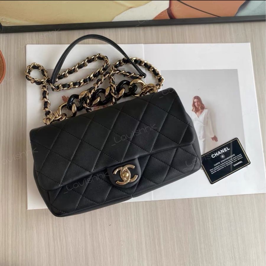 CHANEL CF黑金 鍊條包-0