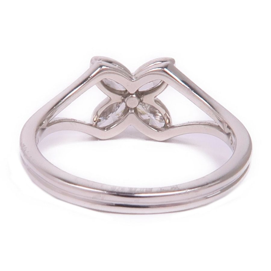TIFFANY＆CO PT950鉑金Floral Ring 1997戒指US#4.25-3