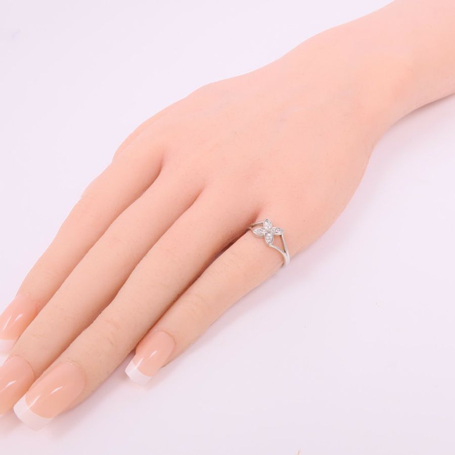 TIFFANY＆CO PT950鉑金Floral Ring 1997戒指US#4.25-9