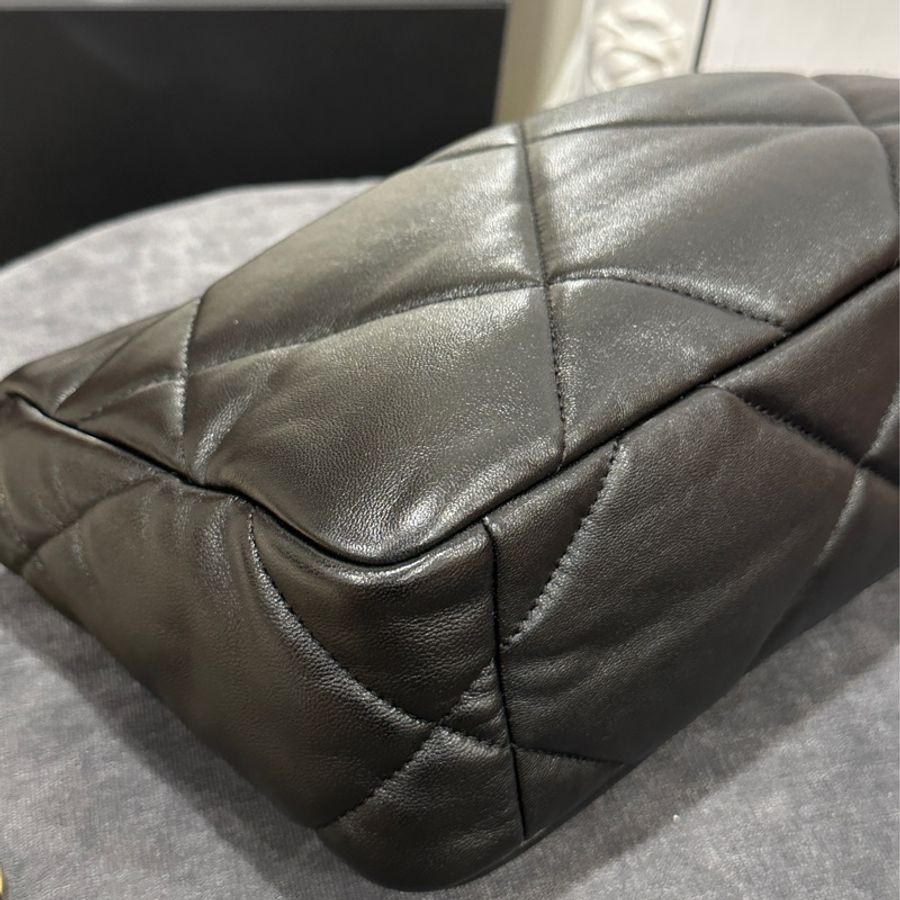 Chanel 19bag黑金鏈條斜挎包 #99新🈶購證 #櫃上在售23萬-19