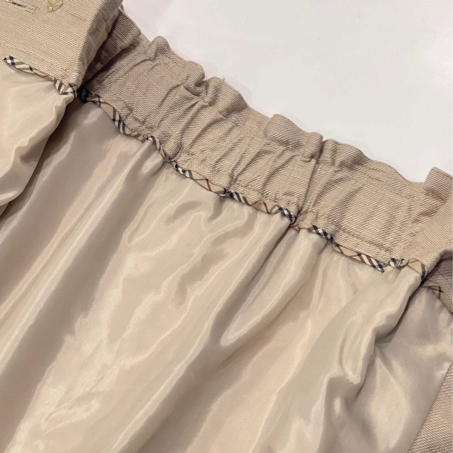 BURBERRY 藍標 腰帶排扣口袋短裙-8