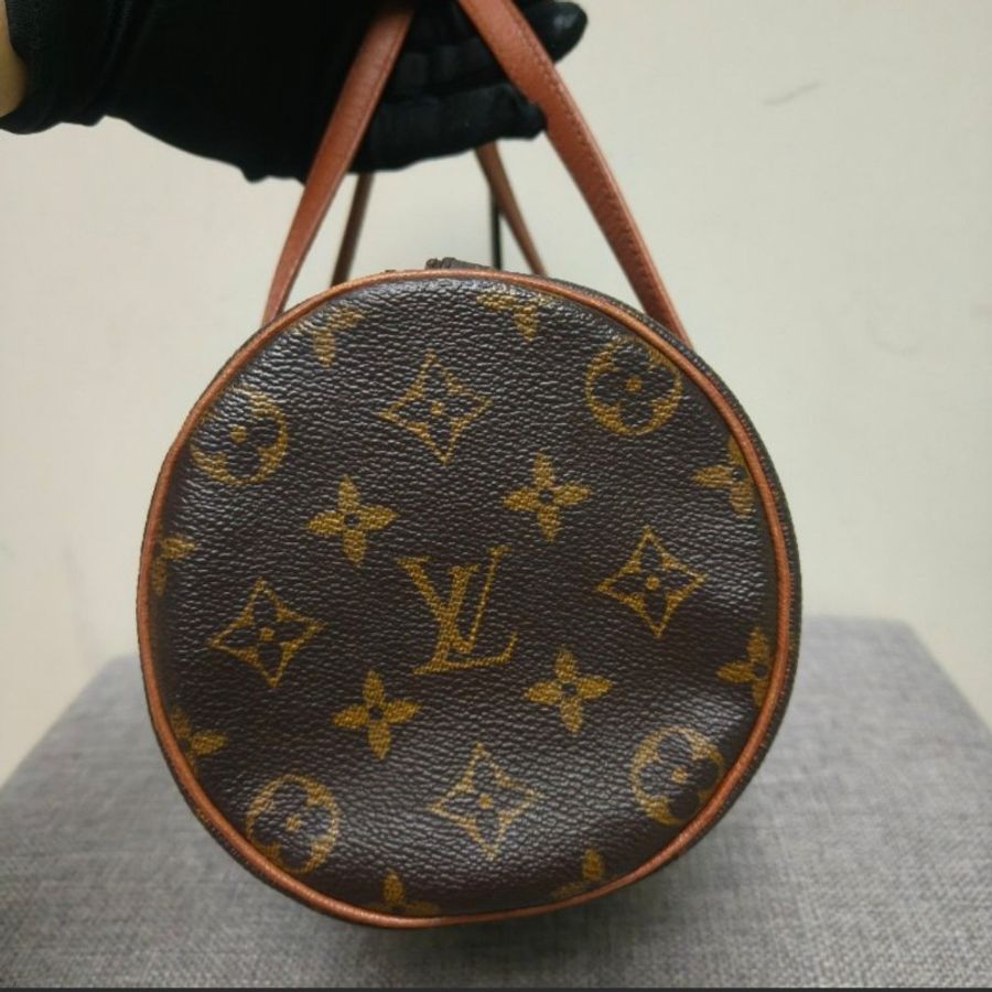 ‼️年中慶降價‼️創新低價只到6/21🎁 ㊣✨Louis Vuitton✨(附防塵袋)路易威登 LV 老花 紅皮 巴比龍 26 圓筒包 手提包/二手精品/二手包/保證正品🌳二手樹屋🌳-2