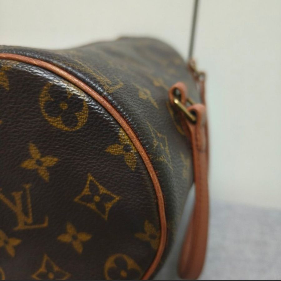 ‼️年中慶降價‼️創新低價只到6/21🎁 ㊣✨Louis Vuitton✨(附防塵袋)路易威登 LV 老花 紅皮 巴比龍 26 圓筒包 手提包/二手精品/二手包/保證正品🌳二手樹屋🌳-8