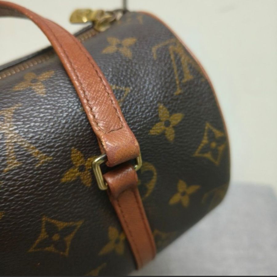 ‼️年中慶降價‼️創新低價只到6/21🎁 ㊣✨Louis Vuitton✨(附防塵袋)路易威登 LV 老花 紅皮 巴比龍 26 圓筒包 手提包/二手精品/二手包/保證正品🌳二手樹屋🌳-18