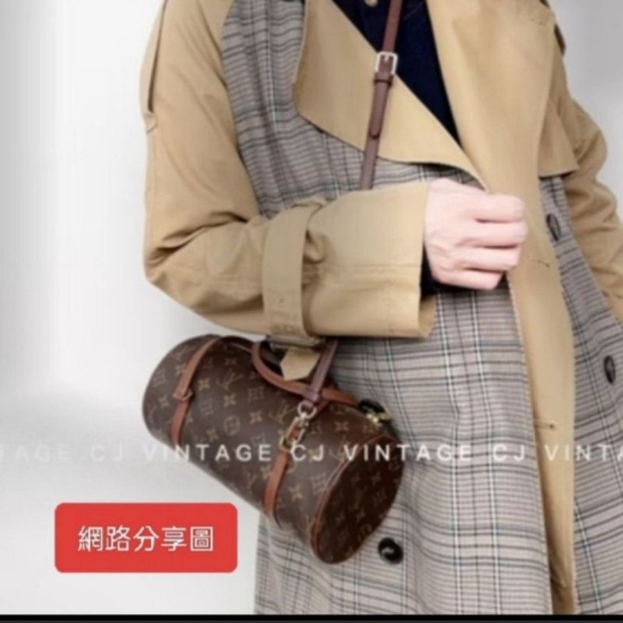 ‼️年中慶降價‼️創新低價只到6/21🎁 ㊣✨Louis Vuitton✨(附防塵袋)路易威登 LV 老花 紅皮 巴比龍 26 圓筒包 手提包/二手精品/二手包/保證正品🌳二手樹屋🌳-40