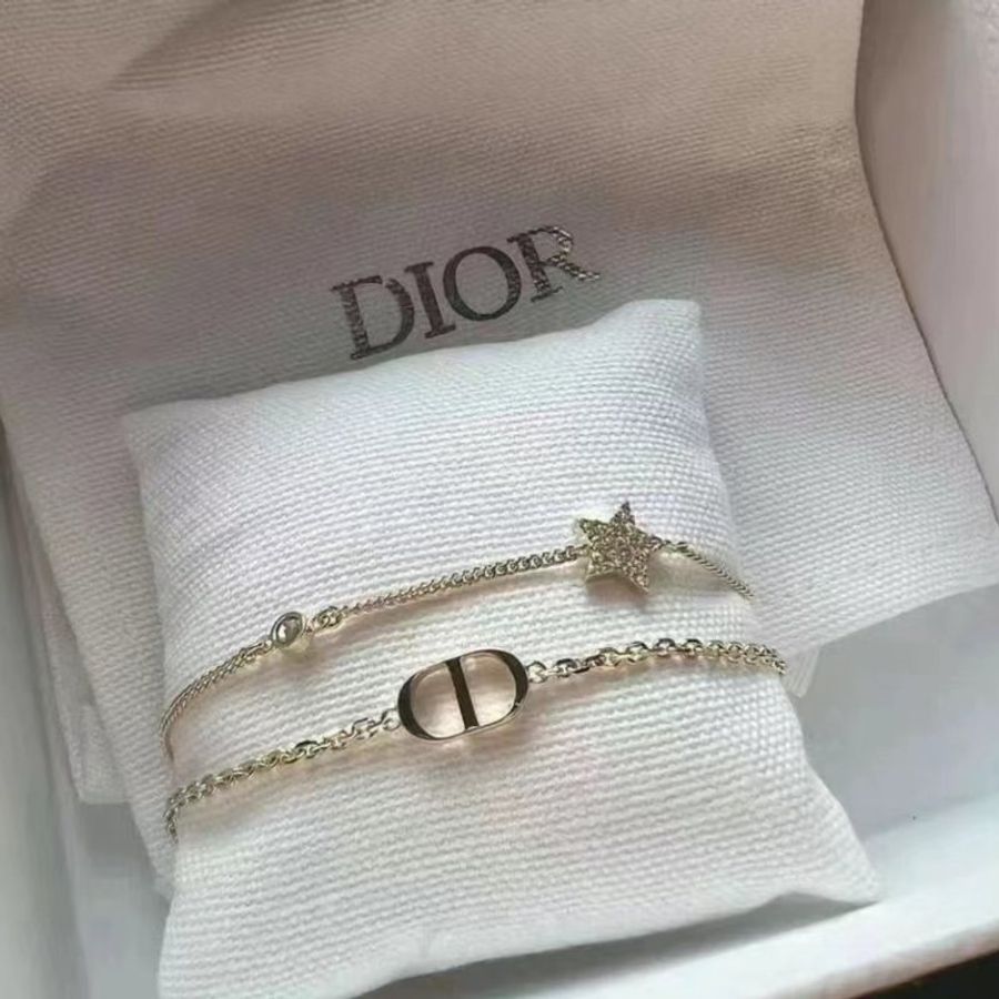 Dior 最美雙層星星手鍊 全新全配-4