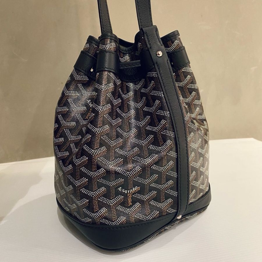 Goyard 黑色抽繩水桶包-3