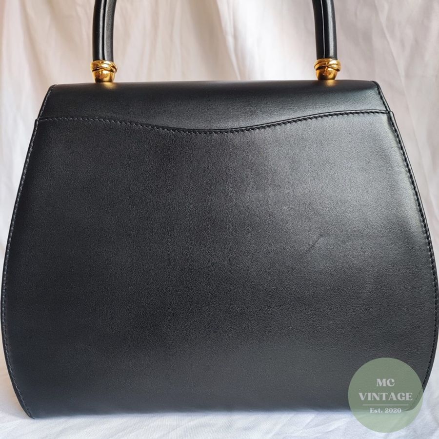 Cartier Panthere Leather Handbag 金豹 月牙扣 手提包-4