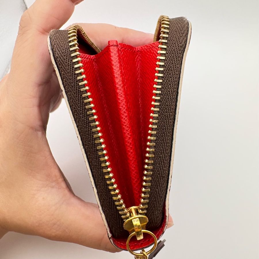 LV 小花拉鍊 零錢包-15