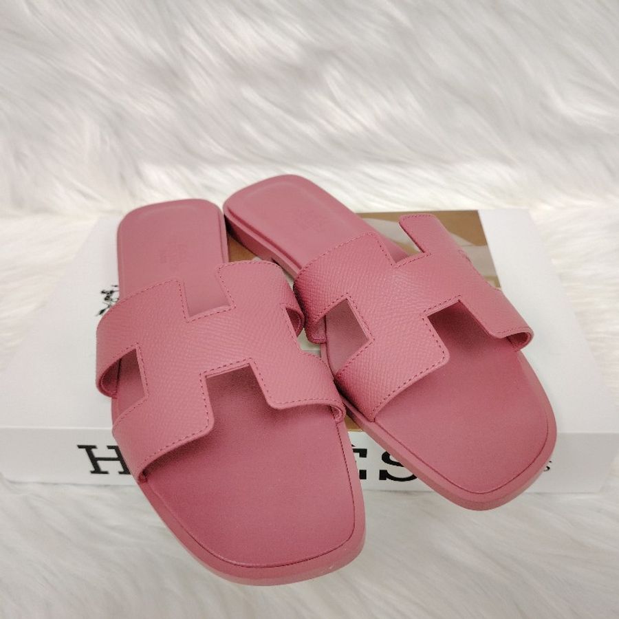 Hermès 粉色拖鞋 37.5碼-1