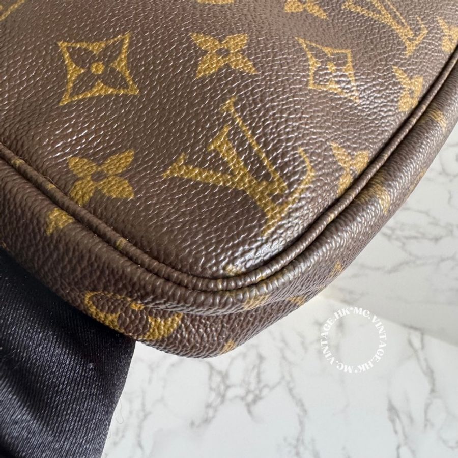 LV Vintage Monogram Pochette Accessoires 中古 老花 麻雀包-5
