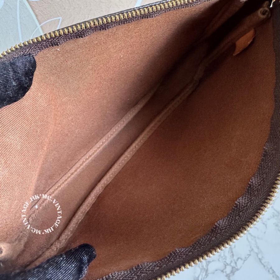 LV Vintage Monogram Pochette Accessoires 中古 老花 麻雀包-18