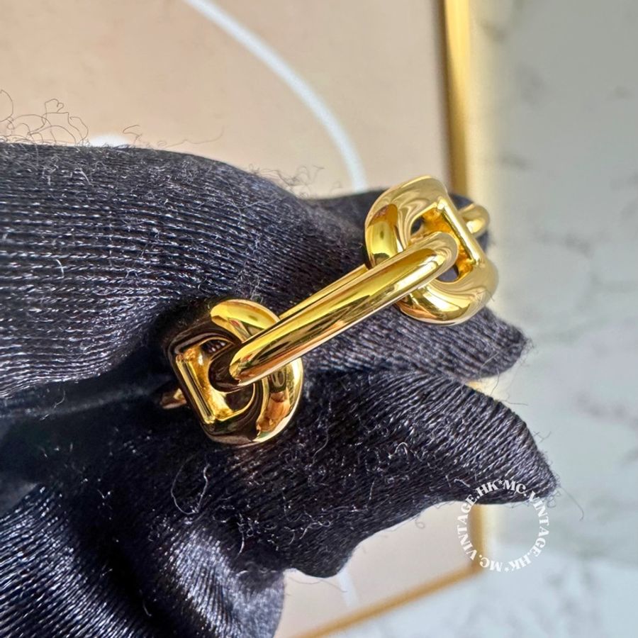 HERMES Scarf Ring 經典 豬鼻 絲巾扣 全新 保存品-9