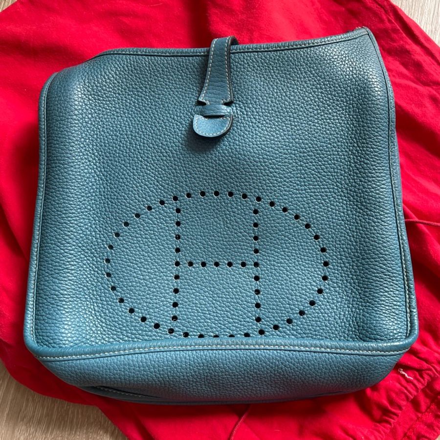 愛馬仕 Hermes Evelyne29 P刻 銀扣 二手-5