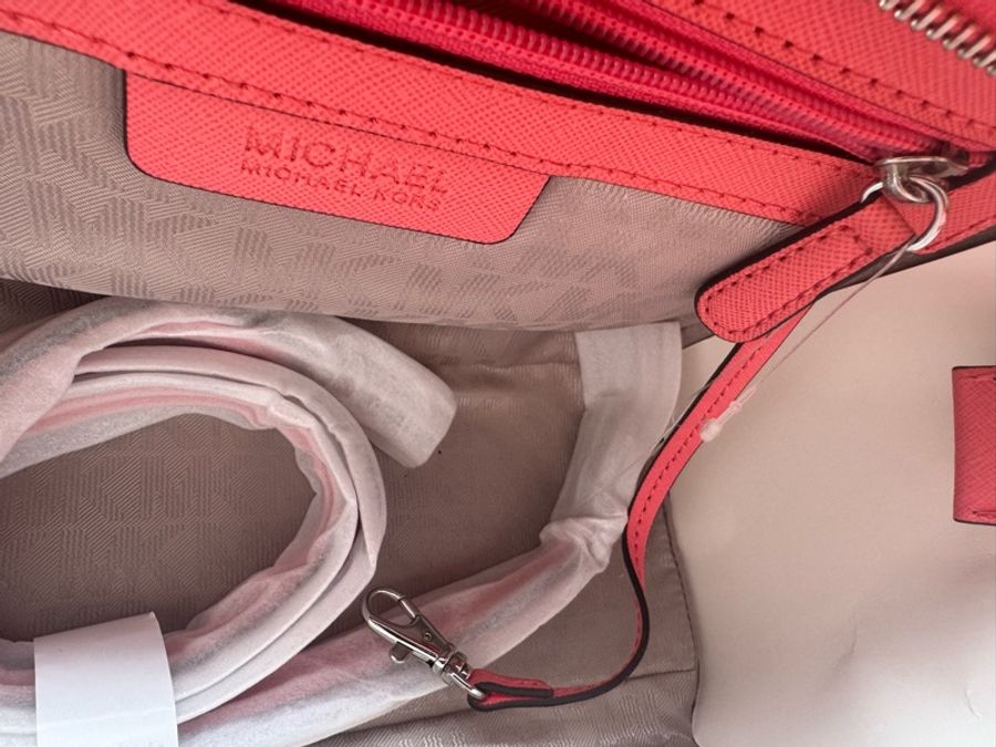 Michael Kors 30T3SLMS2L CORAL MD TZ SATCHEL LEATHER-14