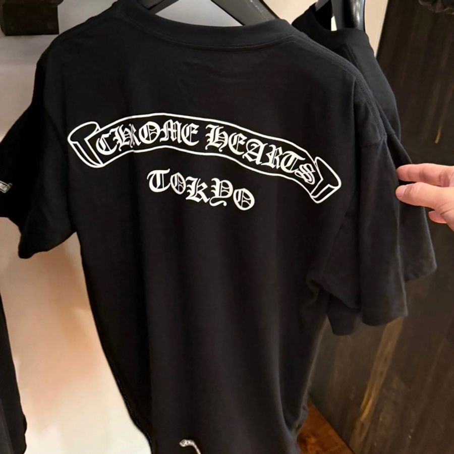 Chrome Hearts Logo字母印花 tokyo 東京限定T恤 男女同款-4